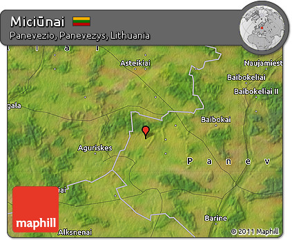 Satellite Map of Miciūnai