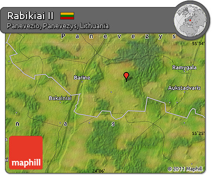 Satellite Map of Rabikiai II