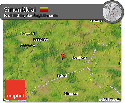 Satellite Map of Simoniškiai