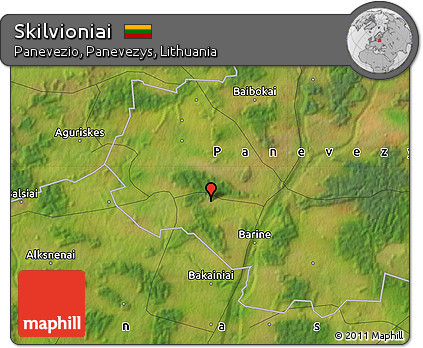 Satellite Map of Skilvioniai
