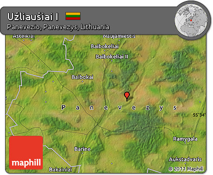 Satellite Map of Užliaušiai I