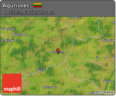Satellite Map of Aguriškės