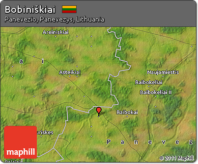 Satellite Map of Bobiniškiai