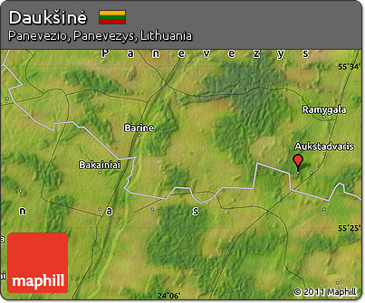 Satellite Map of Daukšinė
