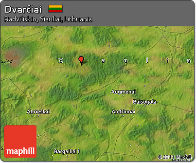 Satellite Map of Dvarčiai