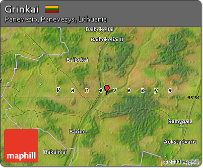 Satellite Map of Grinkai