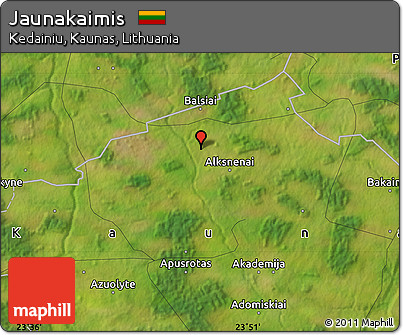 Satellite Map of Jaunakaimis