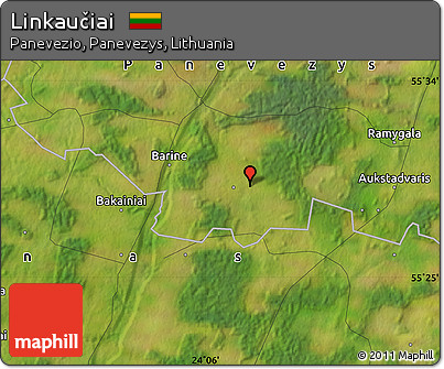 Satellite Map of Linkaučiai