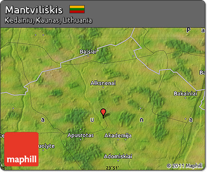 Satellite Map of Mantviliškis