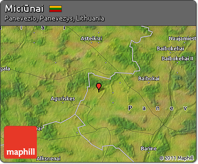 Satellite Map of Miciūnai