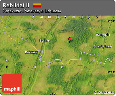 Satellite Map of Rabikiai II