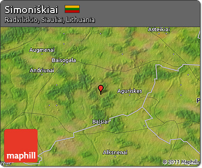 Satellite Map of Simoniškiai