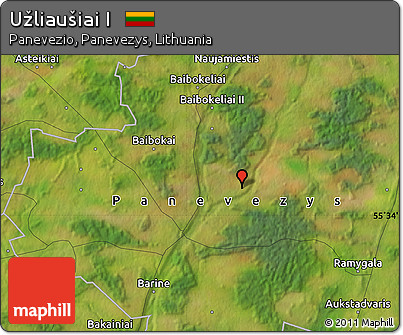 Satellite Map of Užliaušiai I