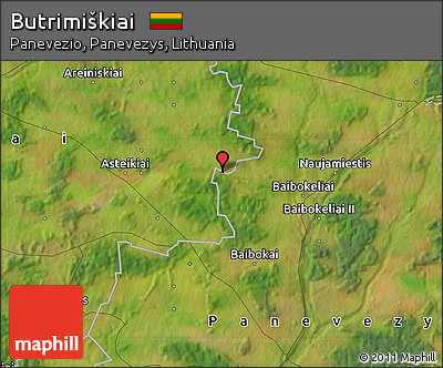 Satellite Map of Butrimiškiai