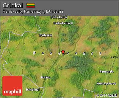 Satellite Map of Grinkai