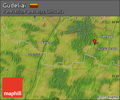 Satellite Map of Gudeliai