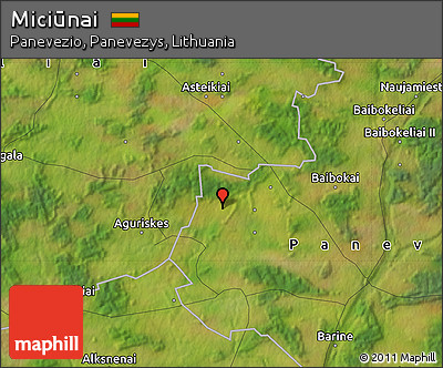 Satellite Map of Miciūnai