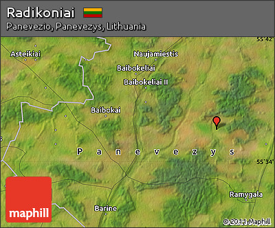 Satellite Map of Radikoniai