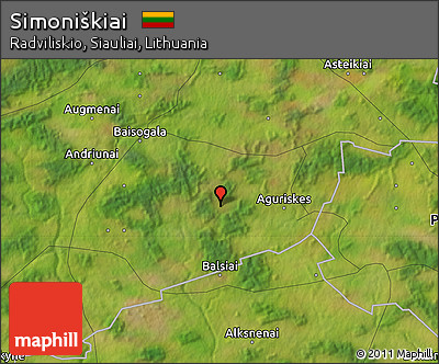 Satellite Map of Simoniškiai