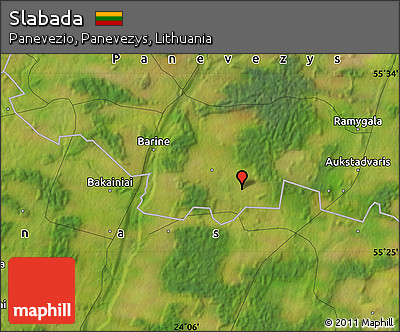 Satellite Map of Slabada