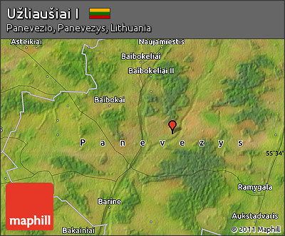 Satellite Map of Užliaušiai I