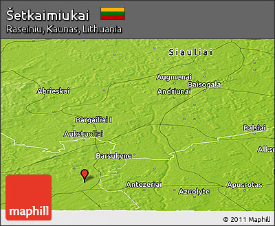 Physical Panoramic Map of Šetkaimiukai