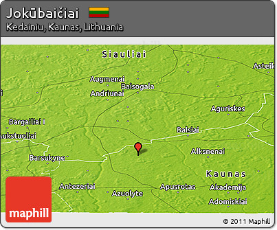 Physical Panoramic Map of Jokūbaičiai