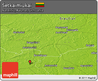 Physical Panoramic Map of Šetkaimiukai