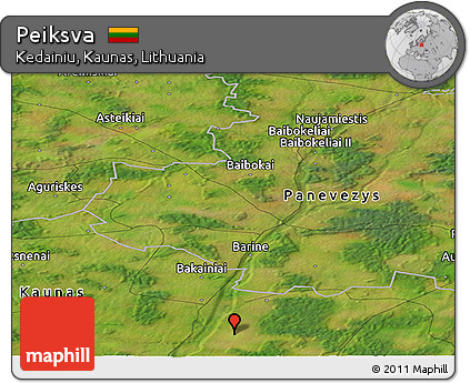Satellite Panoramic Map of Peiksva