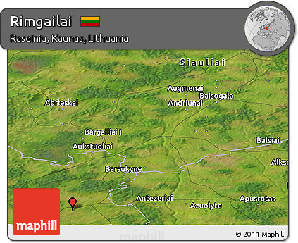 Satellite Panoramic Map of Rimgailai