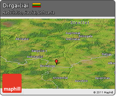 Satellite Panoramic Map of Dirgaičiai