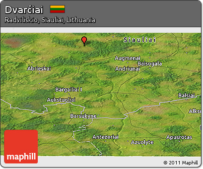 Satellite Panoramic Map of Dvarčiai