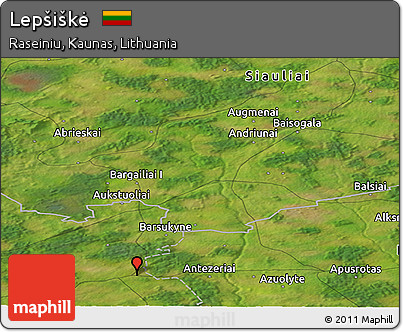 Satellite Panoramic Map of Lepšiškė