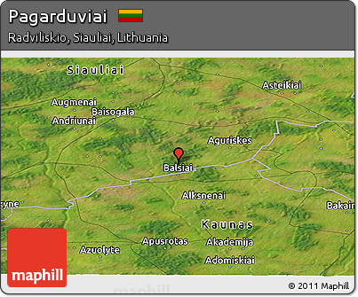 Satellite Panoramic Map of Pagarduviai