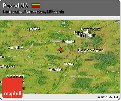 Satellite Panoramic Map of Pasodėlė
