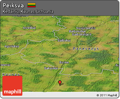 Satellite Panoramic Map of Peiksva