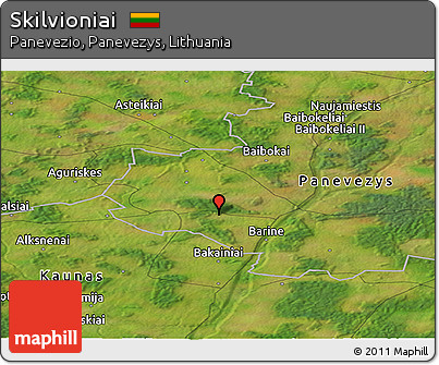 Satellite Panoramic Map of Skilvioniai