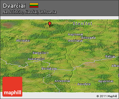 Satellite Panoramic Map of Dvarčiai