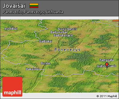 Satellite Panoramic Map of Jovaišai