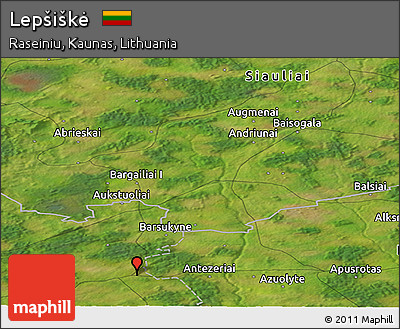 Satellite Panoramic Map of Lepšiškė