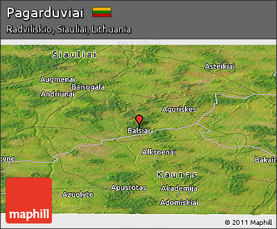 Satellite Panoramic Map of Pagarduviai