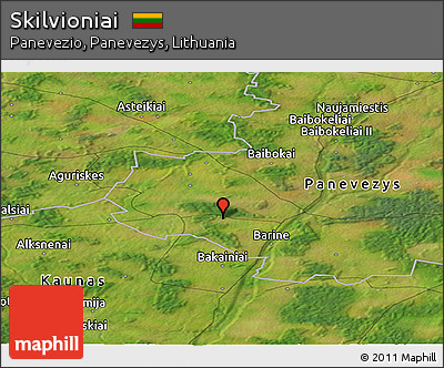 Satellite Panoramic Map of Skilvioniai