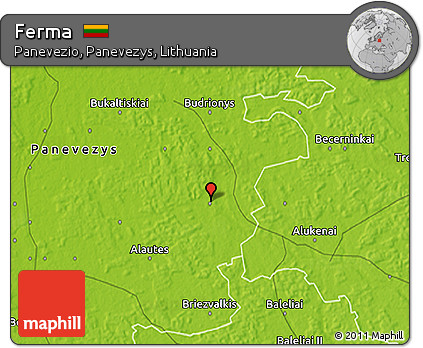 Physical 3D Map of Ferma