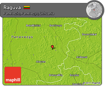 Physical 3D Map of Raguva