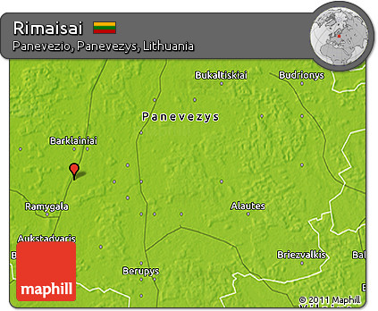 Physical 3D Map of Rimaisai