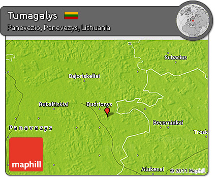 Physical 3D Map of Tumagalys