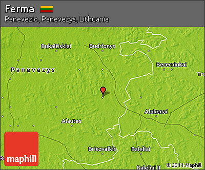 Physical 3D Map of Ferma