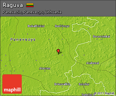 Physical 3D Map of Raguva