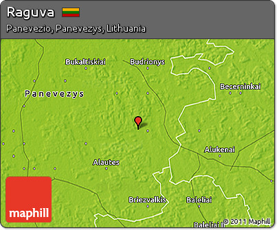 Physical 3D Map of Raguva