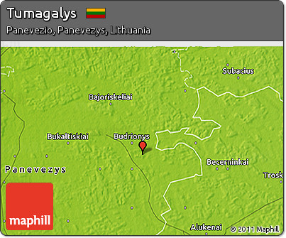 Physical 3D Map of Tumagalys